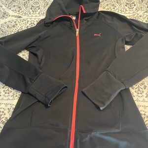 Puma Black Track Jacket w/Pink Trim